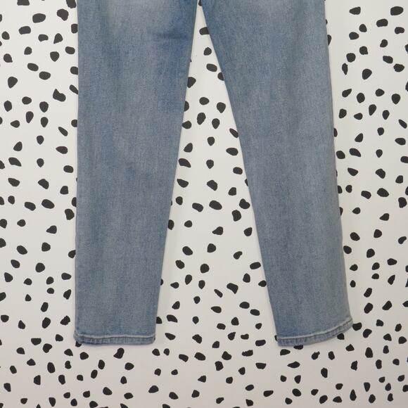 Black NYC Light Wash Denim Ever After The Madison High Rise Crop Jeans - Picture 9 of 13